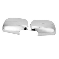Car Side Mirror Cover - 1 Pair Left Right Chrome Door Mirror Cover Rear View