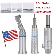 NSK Style Dental Slow Low Speed Handpiece Straight Contra Angle Air Motor 4 /2H