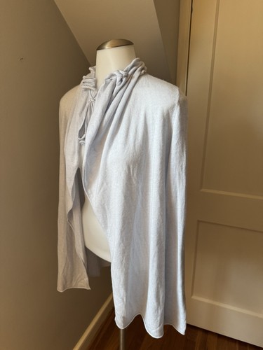 Women’s Lilly Pulitzer Blue Open Cardigan Long Sleeve Cashmere Wool Blend XS - Picture 10 of 18