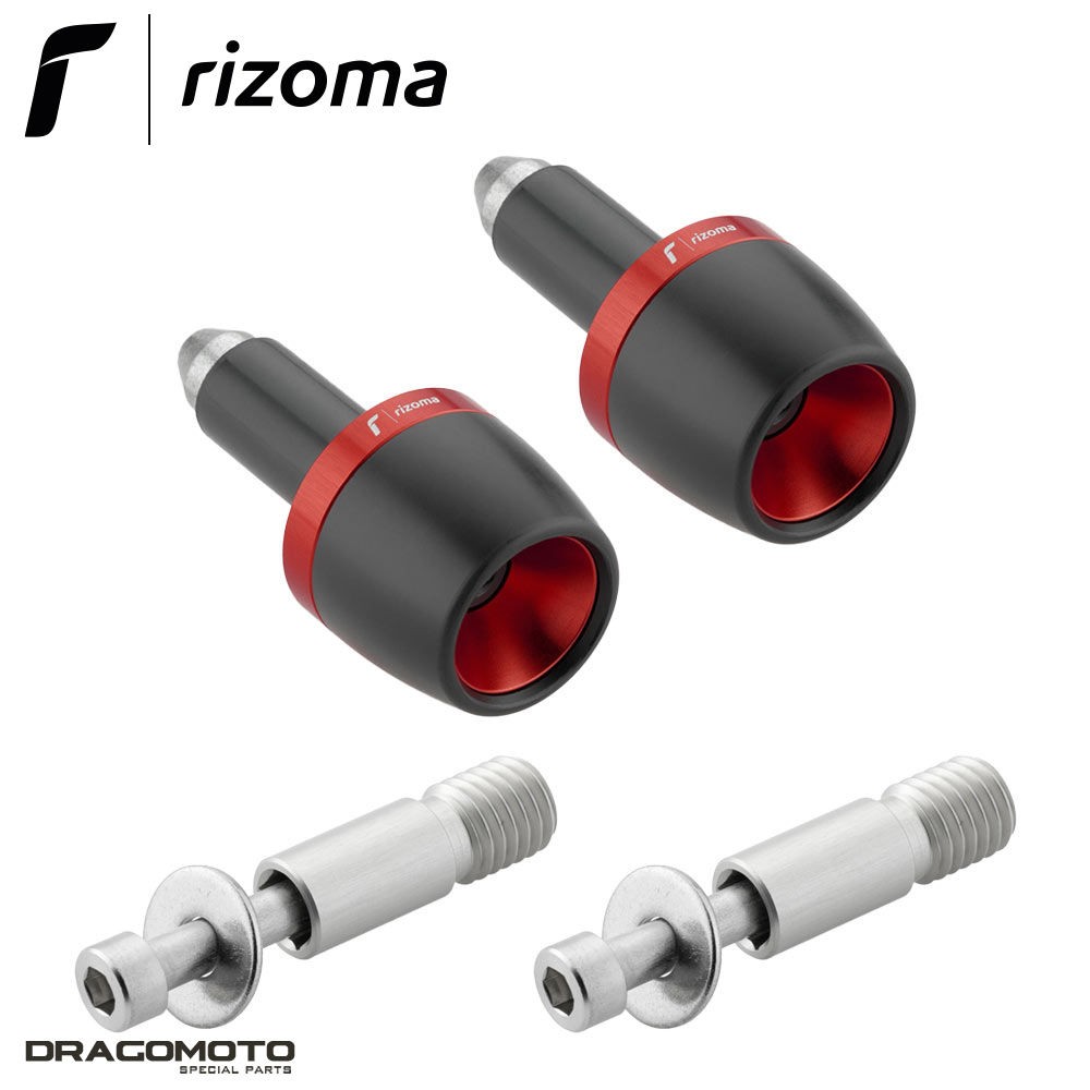 Embout de guidon Rizoma MA532R rouge pour moto BMW R nineT Scrambler 1200