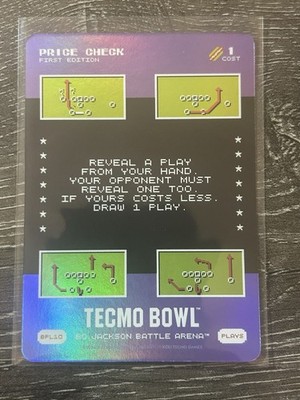 Bo Jackson Battle Arena Tecmo Bowl First Edition Price Check BPL10 Plays