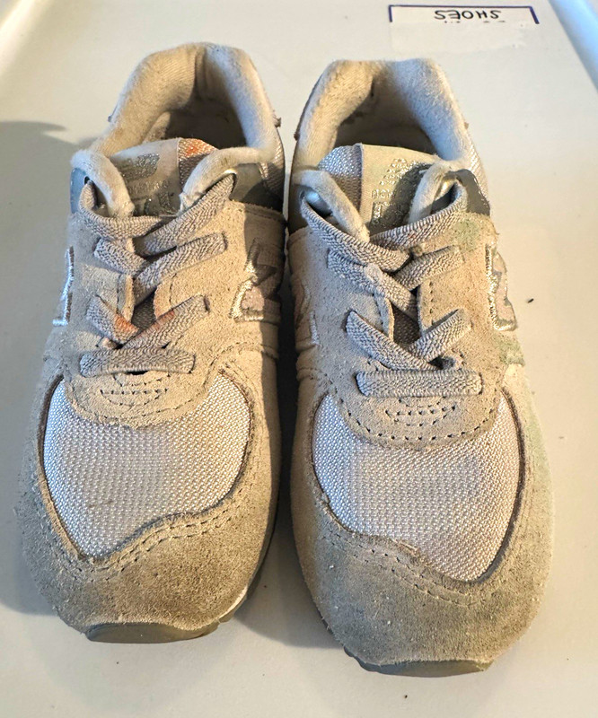 New Balance kids Low Top Lace-Up Sneakers Suede Mesh ID574ES1