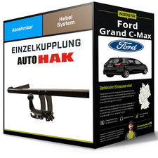 Abnehmbare Anhängerkupplung für FORD Grand C-Max 10- DXA/CB7, DXA/CEU Auto Hak