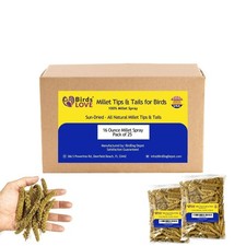 Birds LOVE Millet Tips  Tails for Birds - Parakeets, Cockatiels, Lovebirds,...