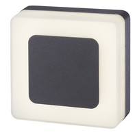 Modern Schwarz Wandleuchten 1X9W/Led, IP65, 3000K, Neue
