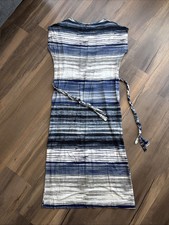 Karen Kane Women’s Grician Style Midi Dress Waist Tie Side Slits Striped Small