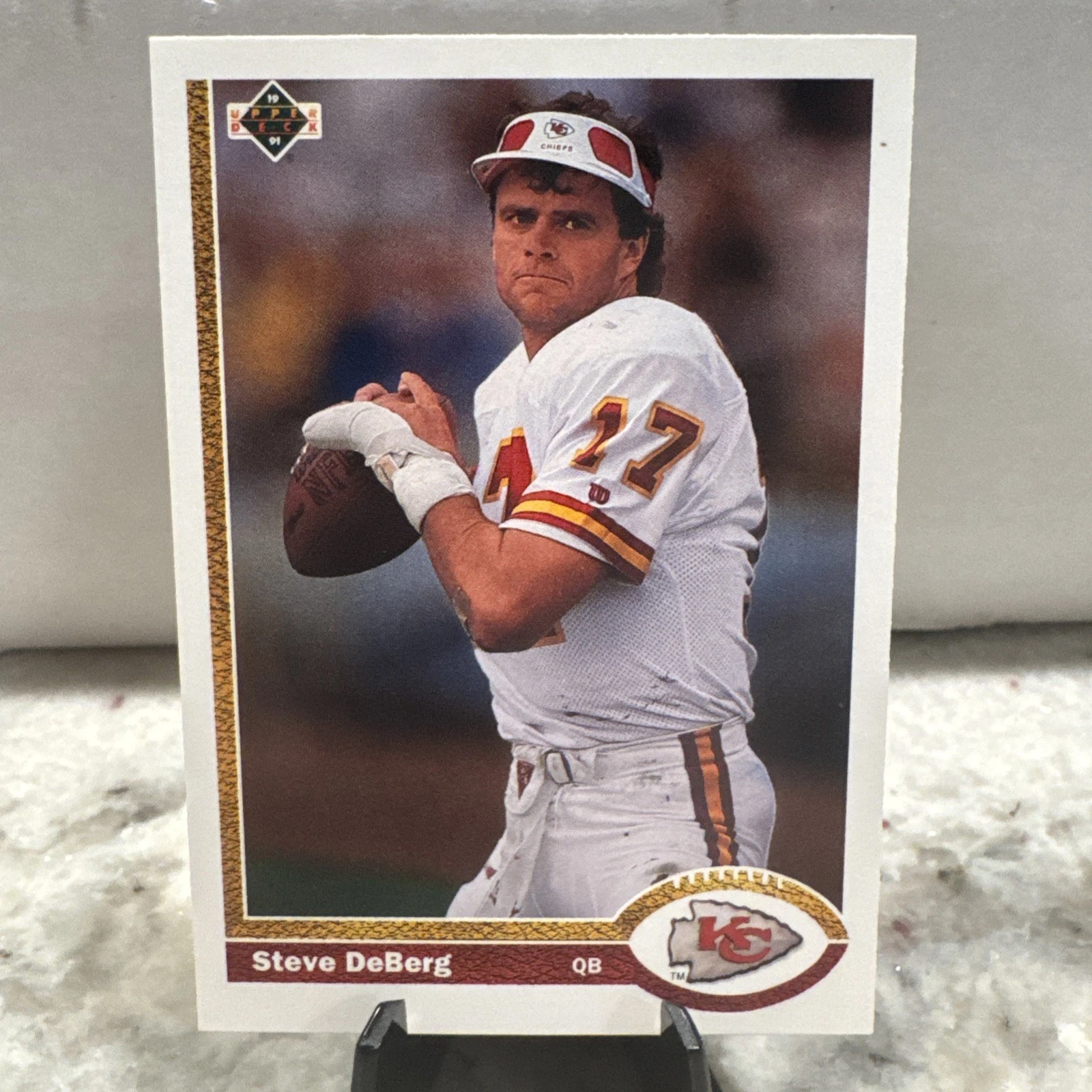 1991 Upper Deck Steve DeBerg    #372 Kansas City Chiefs