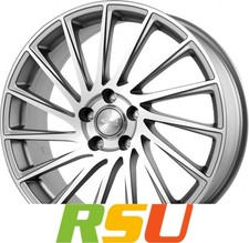 Brock B39 ferric grey voll-poliert 7x17" ET38 LK5 114.3 ML 72.6 Alufelgen 17 ...