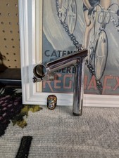 Stelo e distintivo cinelli pista/pista anni 50 1060 acciaio cromato