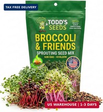 Todd's Seeds Broccoli and Friends Sprouting Seed Mix 1/2 Pound Broccoli, Cri