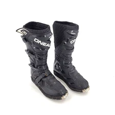 O'Neal Rider Black Motorcycle Motocross Boots Off Road Dirt US Men's Size 10