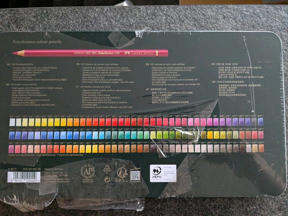 Neu Faber-Castell 120 Polychromos Künstlerfarbstifte Metalletui - Bild 3 von 3