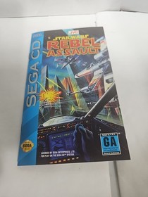 Star Wars Rebel Assault Sega CD 1993 CIB Complete Case Manual Reg Card