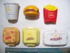 6 McDonald s Happy Meal FOOD TRANSFORMING Changeables Burgers, Fries, SODA