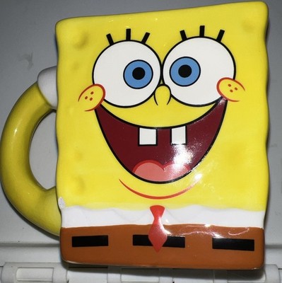 SPONGEBOB SQUAREPANTS 13 Ounce Coffee Mug NEW See Pic To See A Very Small Chip