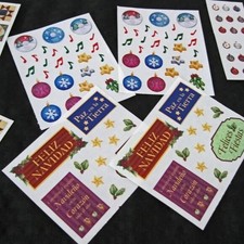 Creative Memories Stickers, Christmas, Confetti, Sledding, Winter Birthday,