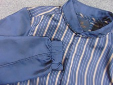 Scotch Soda Bomber Jacket Mens Small Blue Striped Amsterdam Couture Full Zip