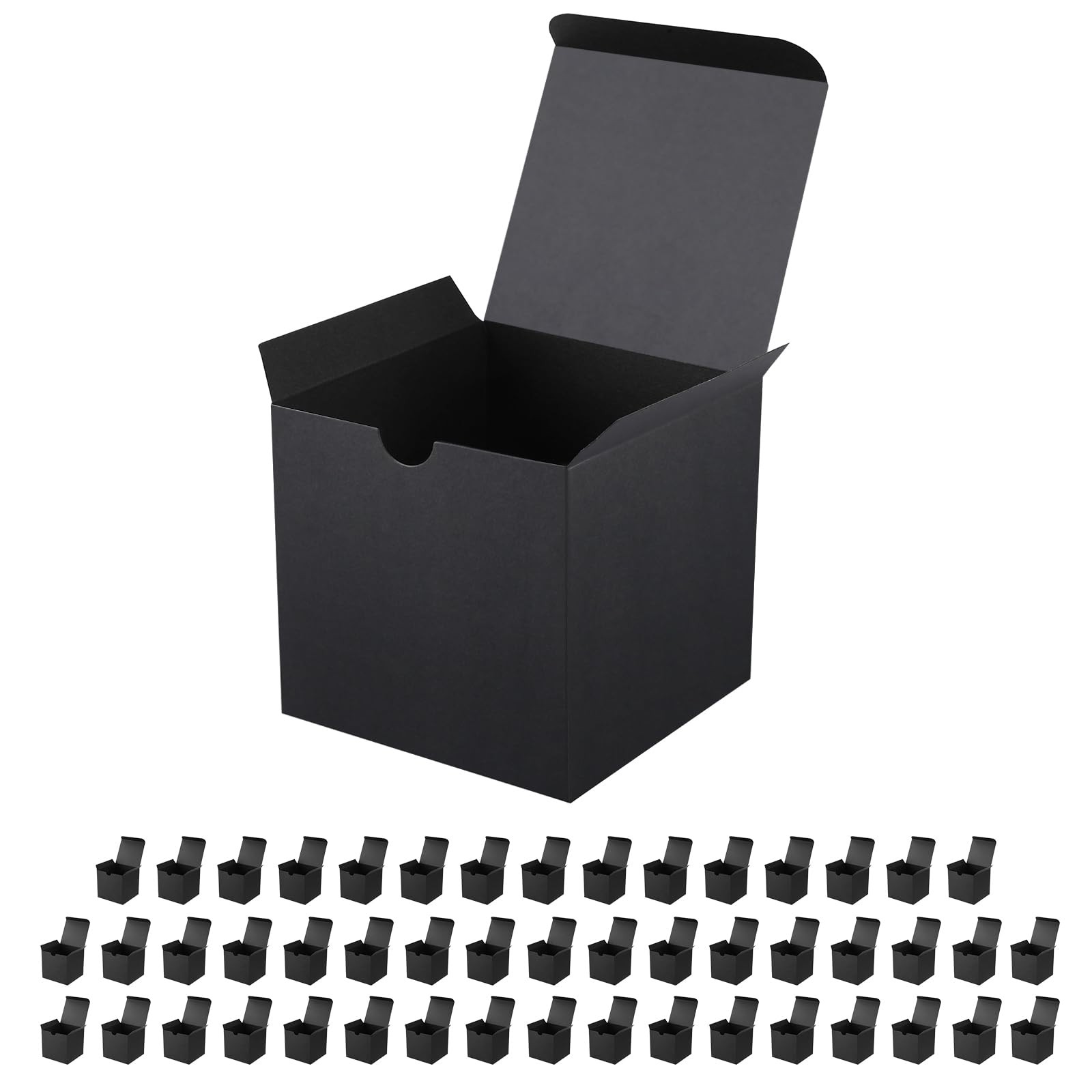 Es 4x4x4 Inches Matte Black Gift Boxes Bulks For Mother's Da