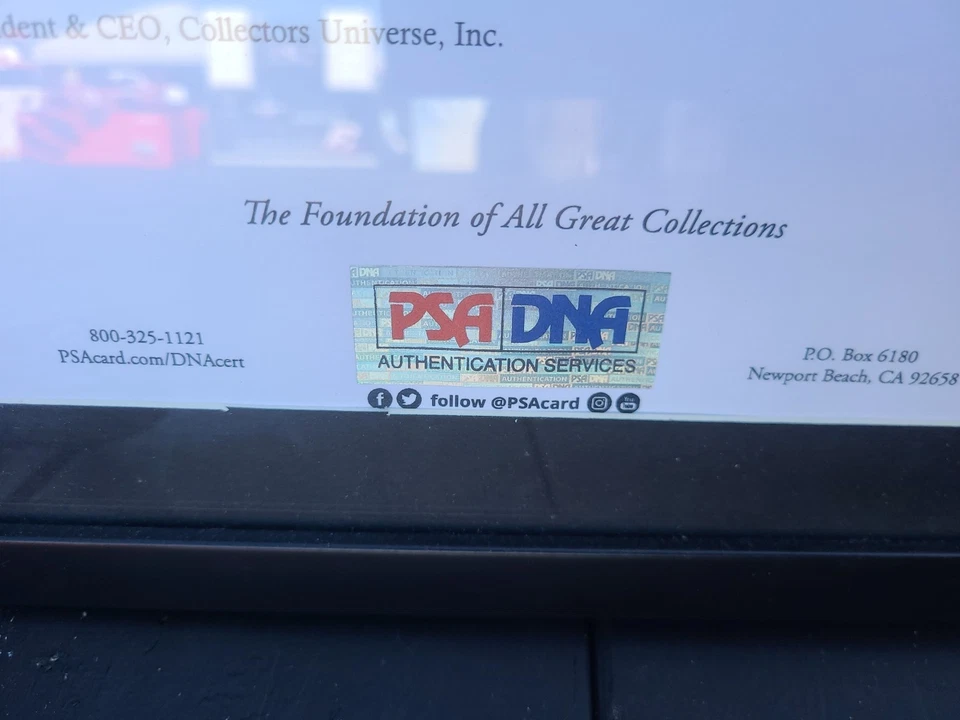 Dale Earnhardt Sr. NASCAR Firmado Autógrafo 1993 GM Calendario Certificado PSA Foto 2 de 3