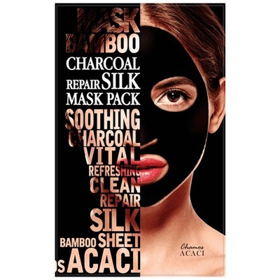 Chamos Acaci Charcoal Repair Silk Face Mask Pack 138 ml / 4.67 Fl. Oz.