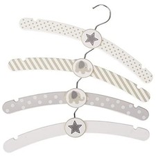 GOKI Kleiderbügel, Elefanten und Sterne, Unisex - 4-er pack
