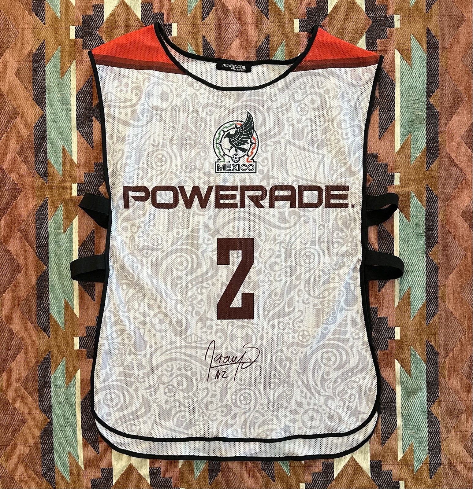 Mexico National Team POWERADE Training Bib/Vest Nestor Araujo #2 World Cup FIFA