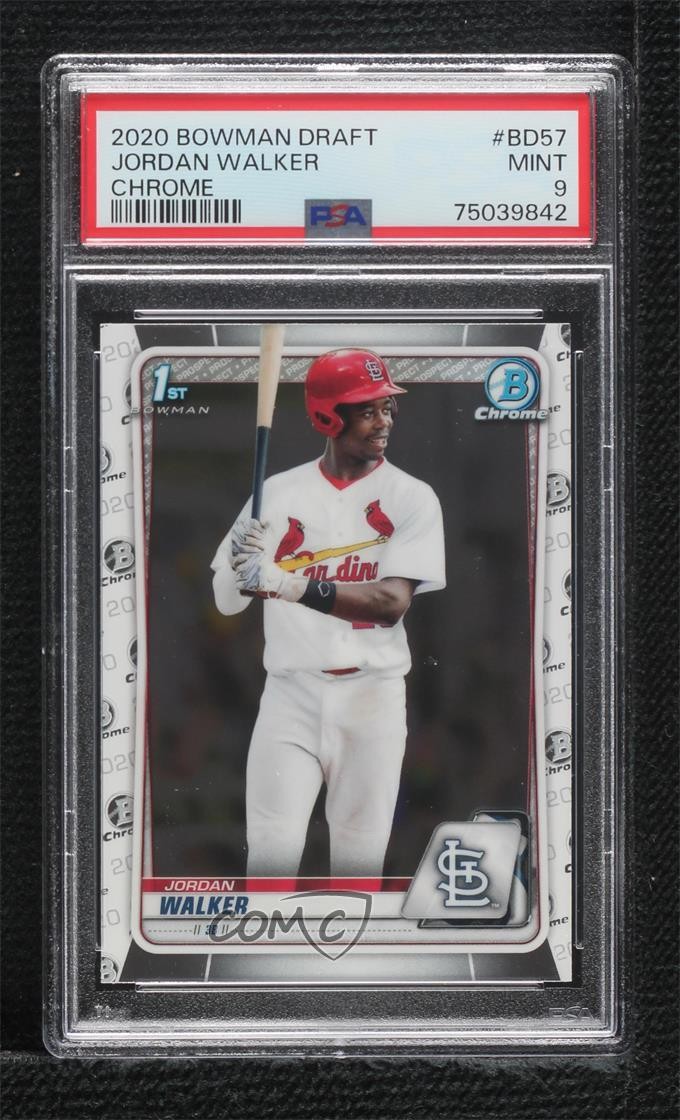 2020 Bowman Draft Chrome Jordan Walker #BD-57 PSA 9 MINT 1t5