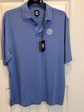 FootJoy Polo Men XL Blue Athletic Fit Golf Performance Shirt With Tags