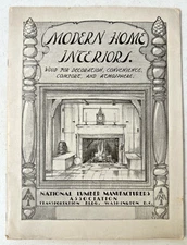1929 Modern Home Interiors wood design cabinet lumber Cowan architecture drawing
