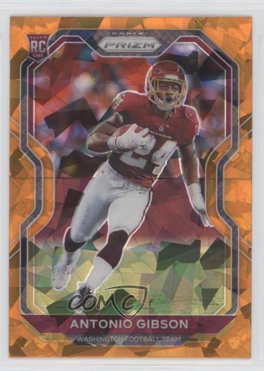 2020 Panini Prizm Rookie Orange Ice Prizm Antonio Gibson #384 7bf