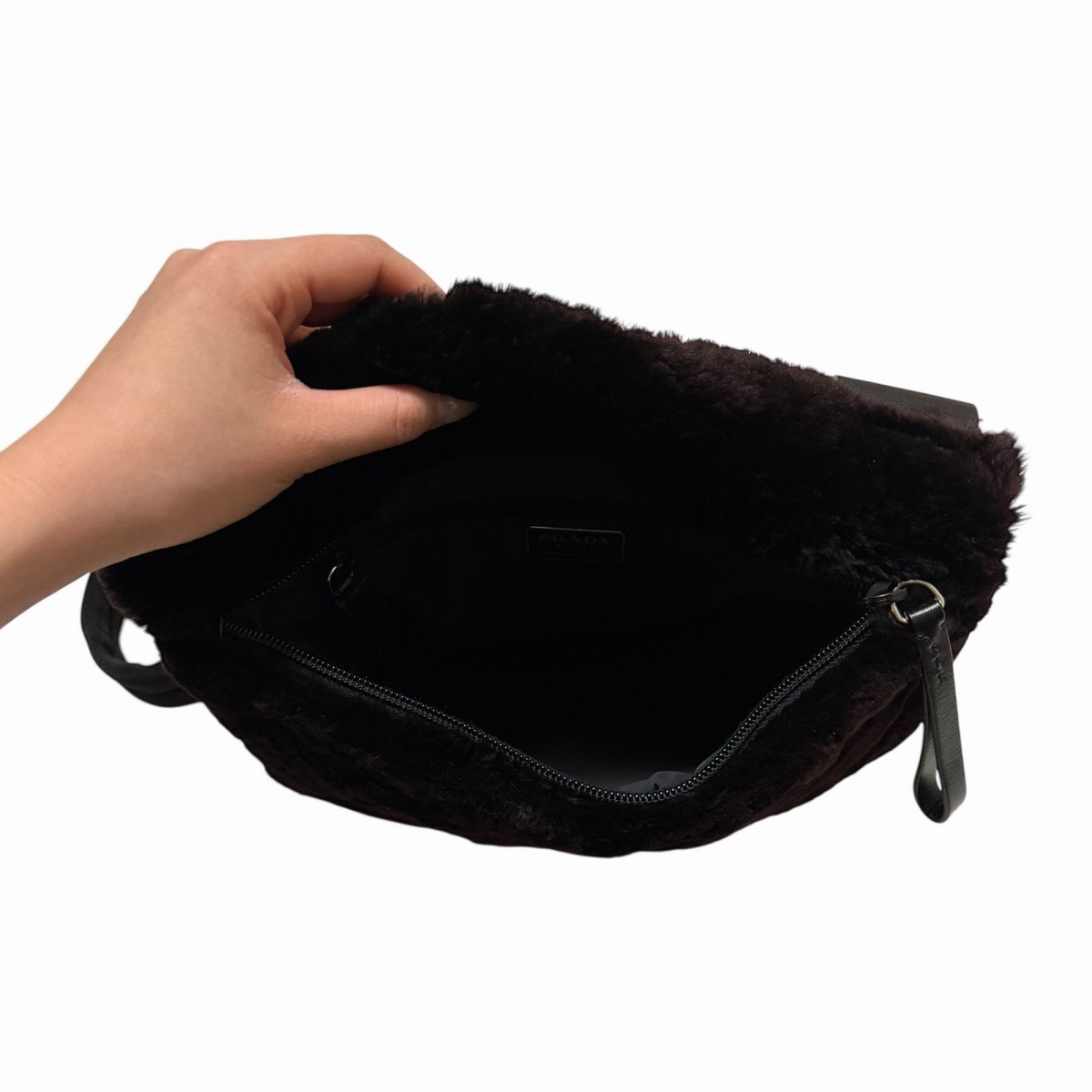 PRADA Fall Winter 1999 Fur & Mesh Shoulder Bag | eBay
