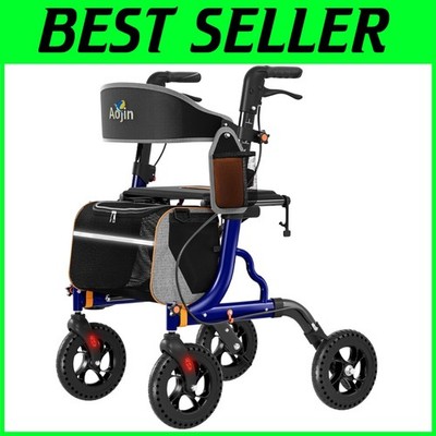 Foldable Rolling Walker with 8'' All-Terrain Wheels*