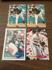Wilson Alvarez 4 Card lot 1994 Bowman #54 Topps #299 Stadium Club #462 White Sox