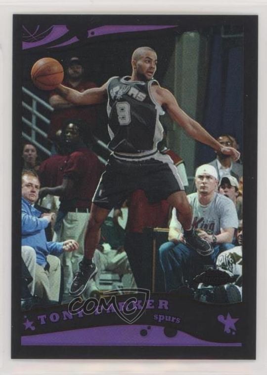 2005-06 Topps Chrome Black Refractor /399 Tony Parker #65 HOF