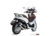 Mivv Urban Auspuff Komplettanlage Passend FüR Piaggio Beverly 300 2010-2013