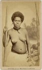 New Caledonia native woman c 1875-80. Allan Hughan, Noumea