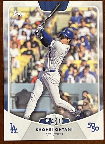 🔥NEW🔥2024 Topps SHOHEI OHTANI 50/50 Card #53🔥HR #30🔥LA Dodgers🔥