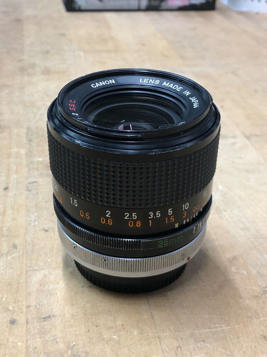 Canon FD 35mm F2 s.s.c. f16 〇 希少レンズ Canon FD 35mm f2 S.S.C.