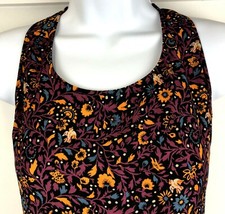 Urban Outfitters EcoteTop Baby Doll Sleeveless Medium Multi-Color Key- Hole Back