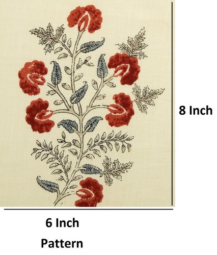 Blockdruck Baumwolle Folienstoff Indischer Vorhang Nähen Stoff Meterware - Bild 4 von 5