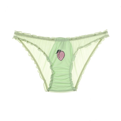 Cute Mesh Underwears Women Sexy Lace Low-waist Pantie Perspective Triangle Pants - Picture 23 of 25