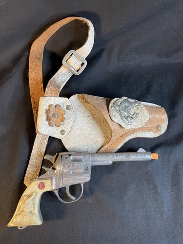Kit Carson Cap Gun By Kilgore Vintage With Holster. Untested - Picture 1 of 12