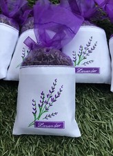 New. Six Filled Lavender Bags Contacting Fresh Home Grown Dried Suffolk Lavender