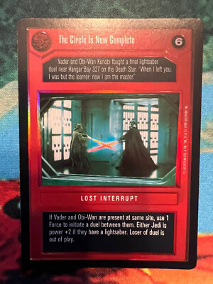 Star Wars CCG Reflections Foil The Circle Is Now Complete Decipher