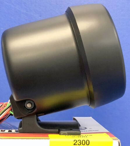 Auto Meter Autogage 2300 Tachometer Tach 8000 RPM Black Pedestal Mount 3 3/4"p - Picture 2 of 3