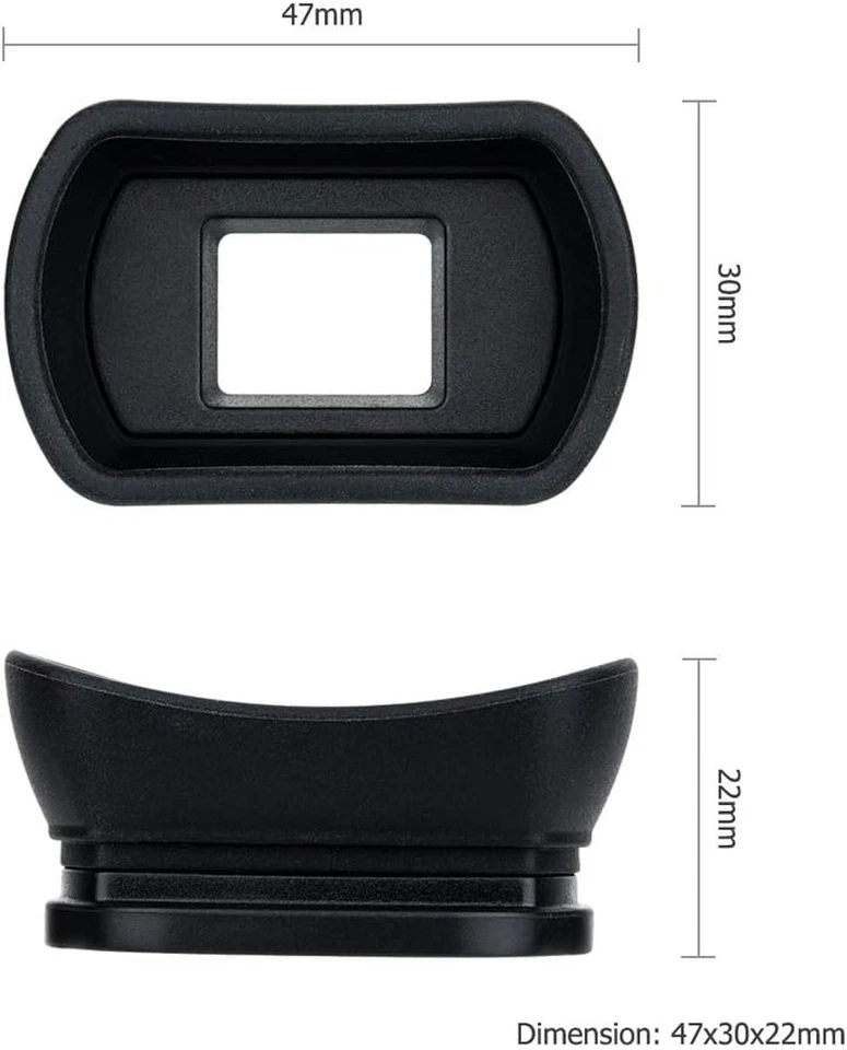 Ocular largo suave con visor Kiwifotos para Canon EOS 90D 80D 70D 60D 77D Foto 2 de 4