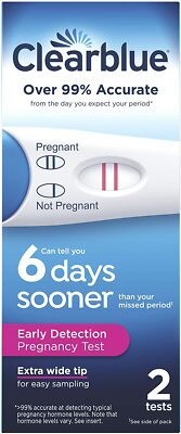Clearblue Easy Read Early Pregnancy Test 2 Test Kit __