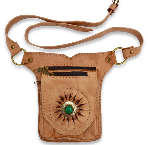 Bio Leder Hüfttasche Bumbag Fanny Pack Umhängetasche Gürtel Marokkanisch **HANDGEFERTIGT** - Bild 13 von 21