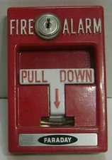 Faraday RMS-1T Fire Alarm Metal Pull Station With Glass Tube (no key)