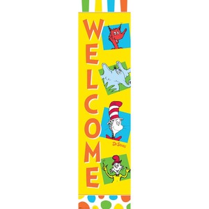 Dr Seuss Welcome Door Banner Wall School Classroom Decorations